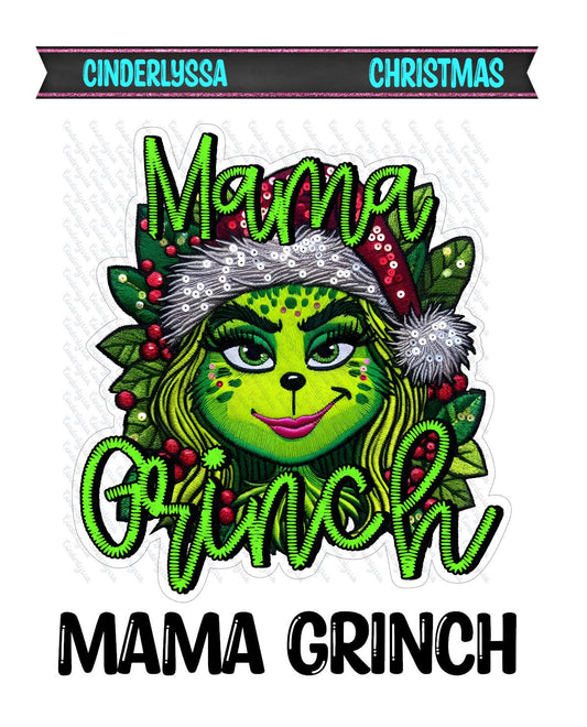 Mama Grinch Silicone Mold, Aroma Bead Molds, Car Freshener Mold, Car Freshies, Premium Cardstock Images