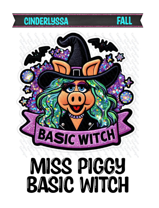 Miss Piggy Basic Witch Silicone Mold, Aroma Bead Molds, Car Freshener Mold, Car Freshies, Premium Cardstock Images