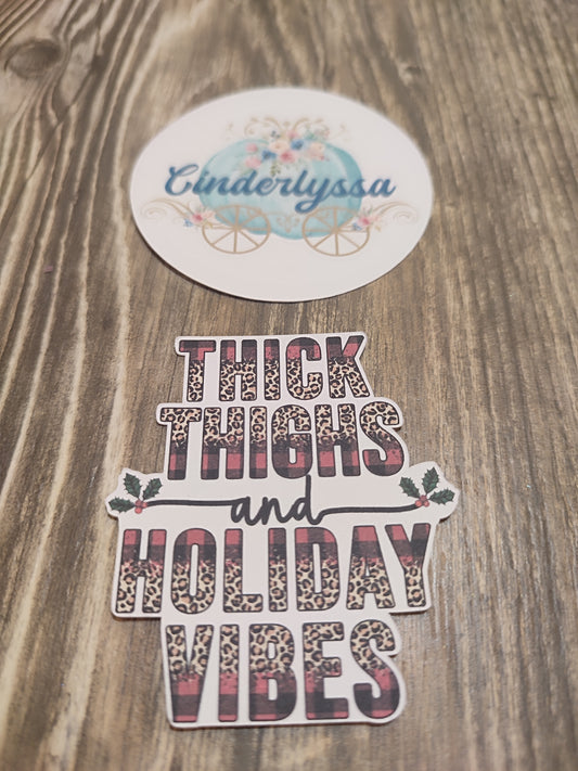 VENT CLIP: Thick Thighs and Holiday Vibes Christmas Two Cavity Small Vent Clip Size Cardstock Silicone Mold, Aroma Bead Molds, Car Freshener Mold, Premium Cardstock Images