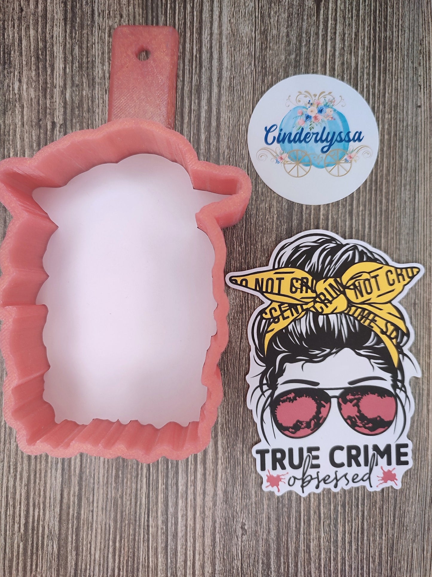 True Crime Obsessed Cardstock Silicone Mold, Aroma Bead Molds, Car Freshener Mold, Murder, ID Channel, Premium Cardstock Images