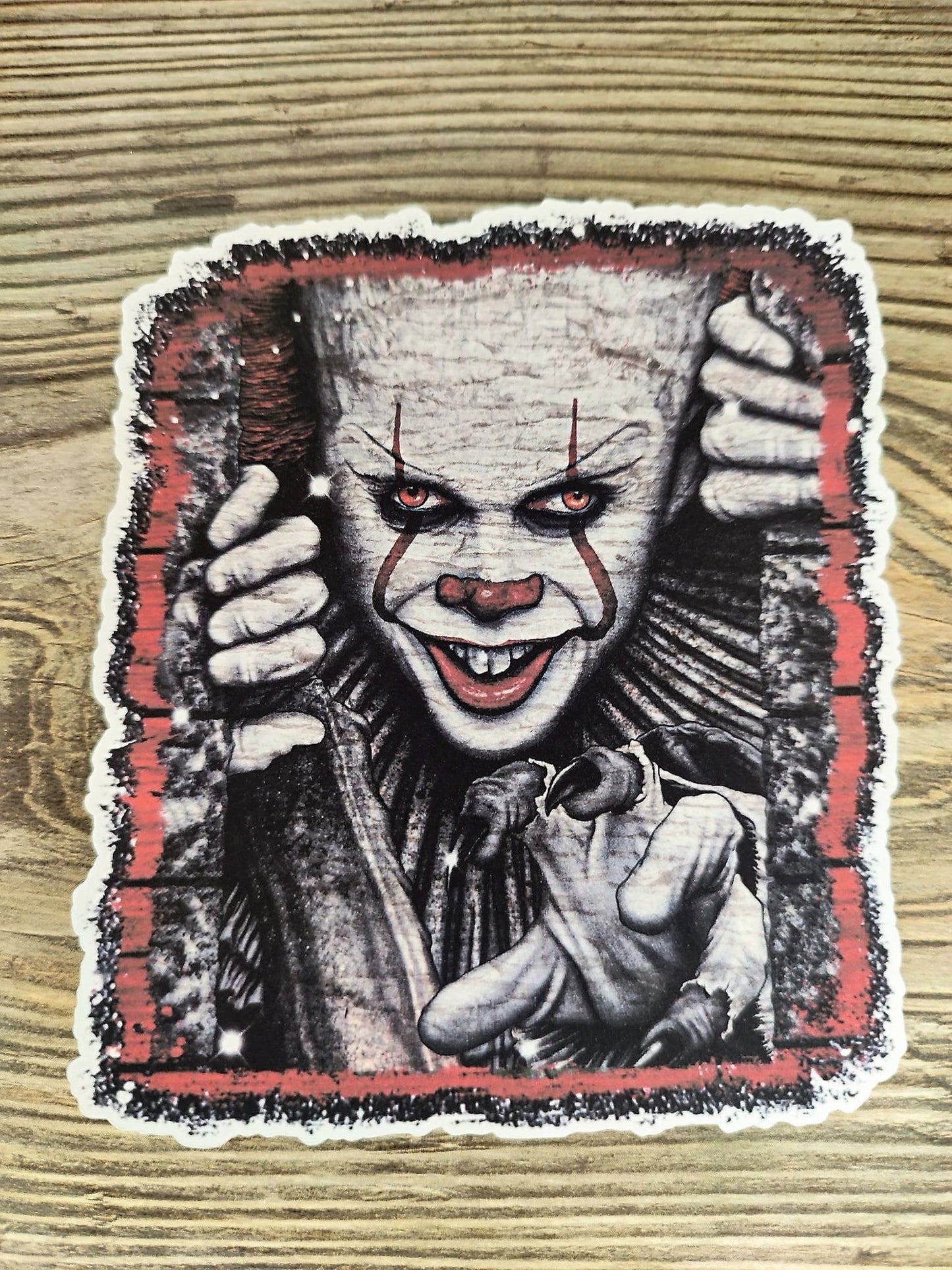 Pennywise Clown/IT/Horror Movie rectangle Silicone Mold, Aroma Bead Molds, Car Freshener Mold