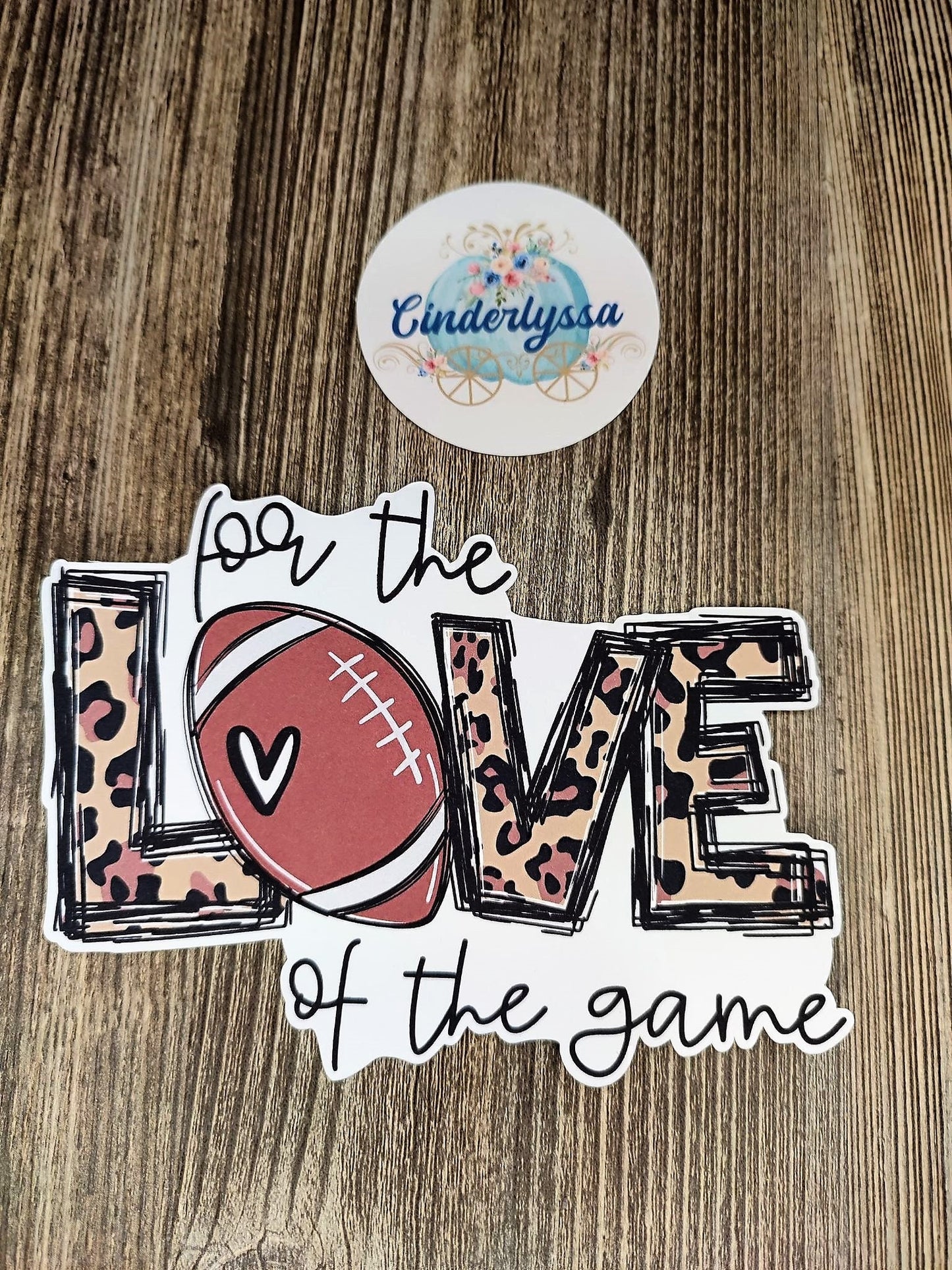 Football: For the Love of the game leopard Cardstock Silicone Mold, Aroma Bead Molds, Car Freshener Mold, Premium Cardstock Images