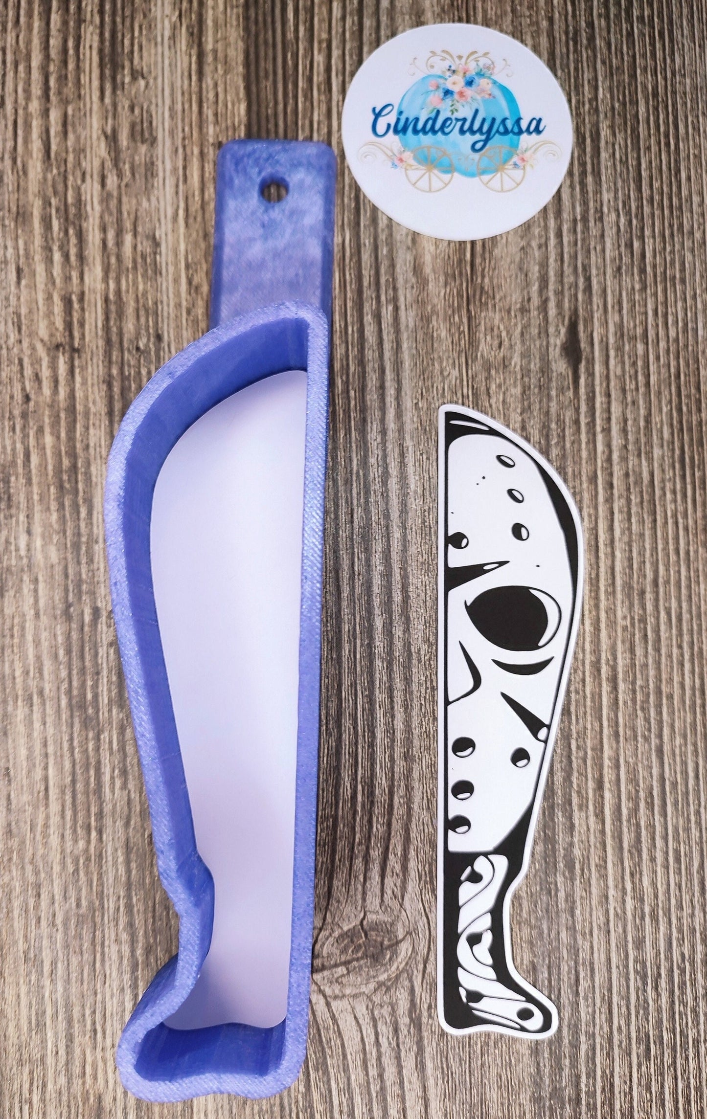 Jason Voorhees Knife: Friday the 13th, Killer Horror Cardstock Silicone Mold, Aroma Bead Molds, Car Freshener Mold, Premium Cardstock Images