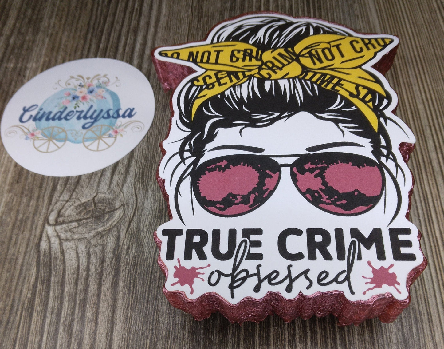 True Crime Obsessed Cardstock Silicone Mold, Aroma Bead Molds, Car Freshener Mold, Murder, ID Channel, Premium Cardstock Images