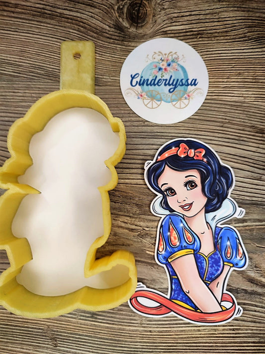 Princess Snow White: Seven Dwarfs, Evil Queen, Magic Mirror Cardstock Silicone Mold, Aroma Bead Molds, Car Freshener Mold, Premium Cardstock Images