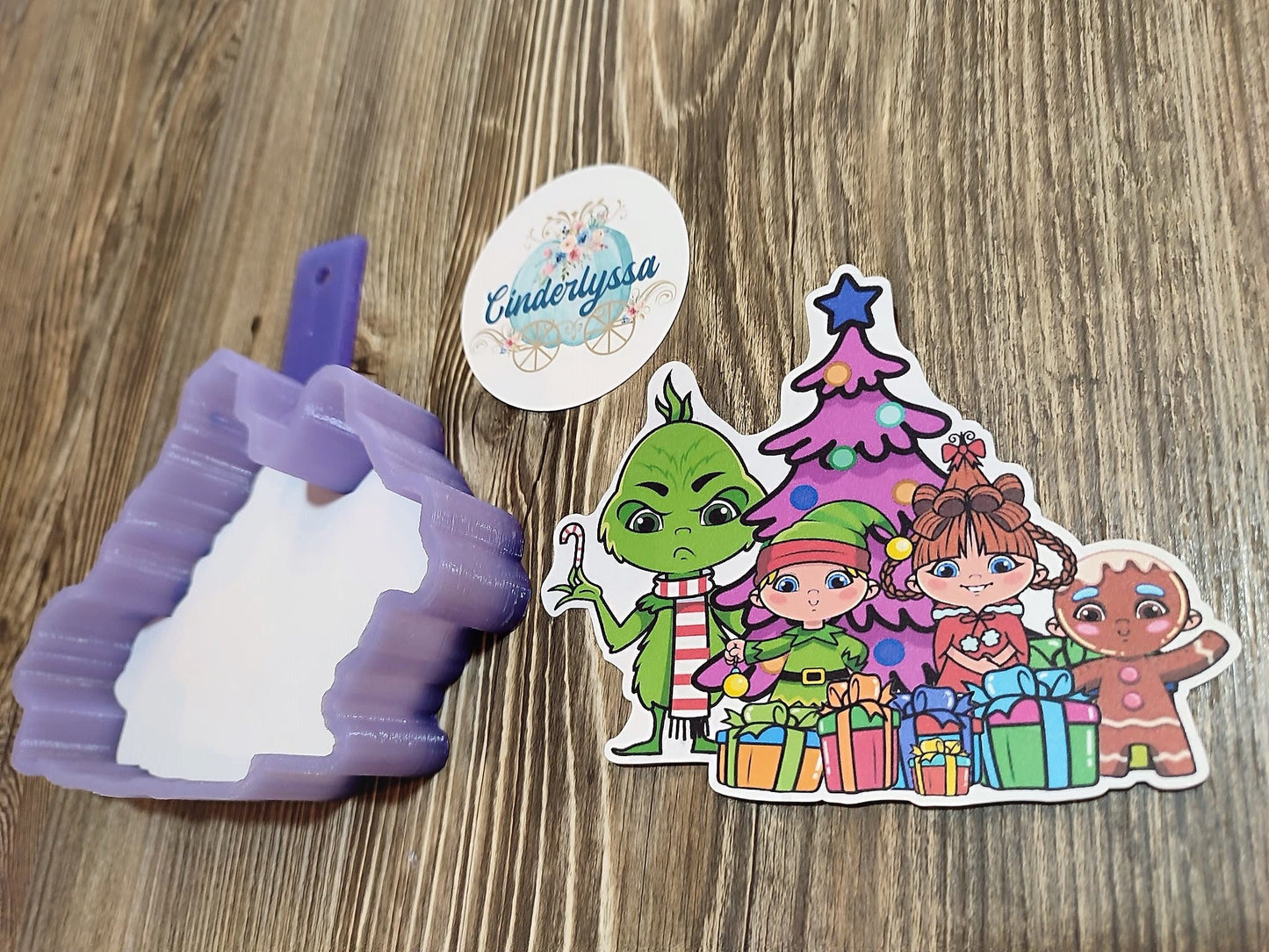 Grinch Christmas at Whoville Group Silicone Mold, Aroma Bead Molds, Car Freshener Mold