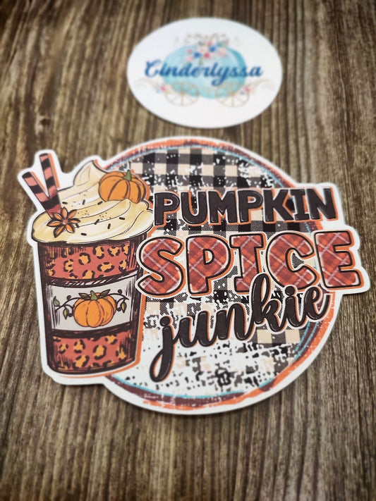 Pumpkin Spice Junkie Coffee, Fall, Pumpkin Patch, Halloween Silicone Mold, Aroma Bead Molds, Car Freshener Mold, Premium Cardstock Images