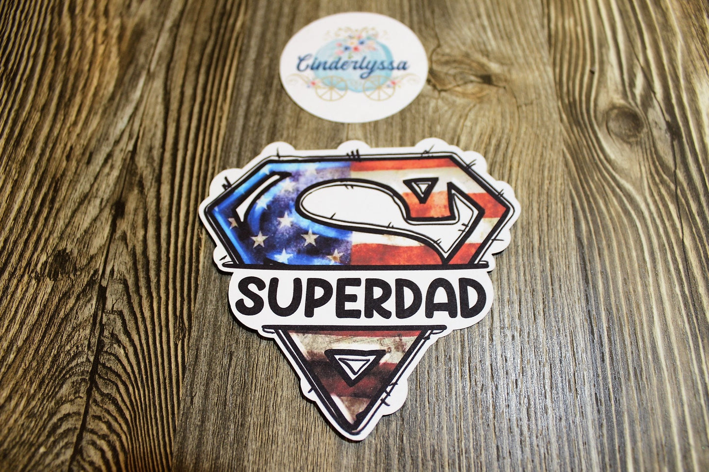 Superdad: American Flag Silicone Mold, Aroma Bead Molds, Car Freshener Mold, Premium Cardstock Images