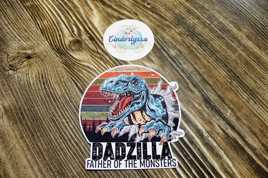 Dadzilla: Father of the Monsters-Dinosaur Silicone Mold, Aroma Bead Molds, Car Freshener Mold, Premium Cardstock Images