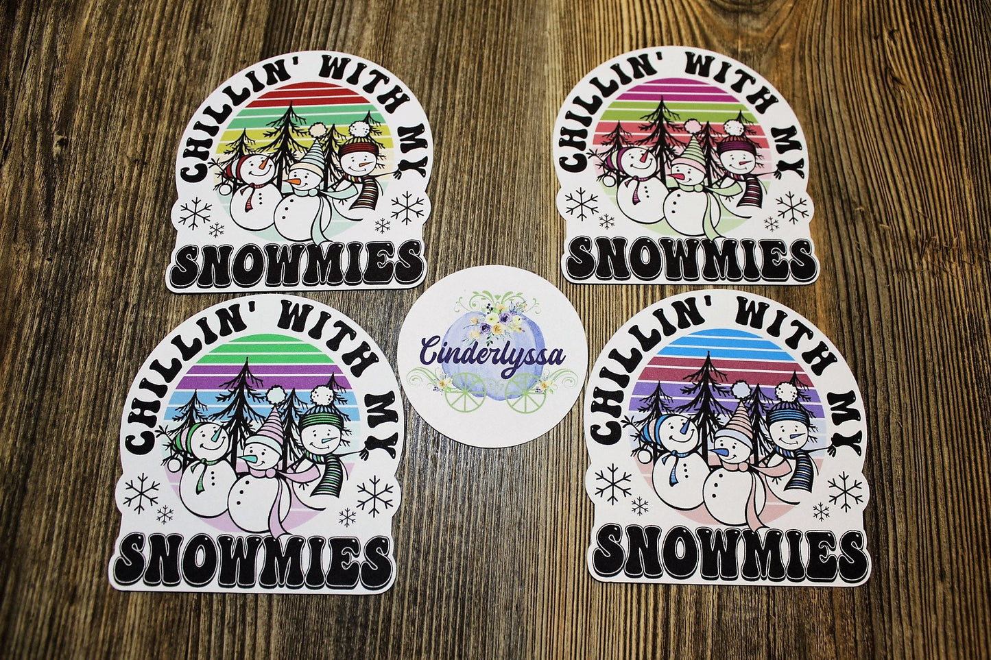 Chillin with My Snowmies: Snowmen Multicolor Silicone Mold, Aroma Bead Molds, Car Freshener Mold