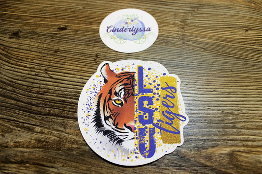 LSU Tigers, Lousiana State Fighting Tigers Silicone Mold, Aroma Bead Molds, Car Freshener Mold, Premium Cardstock Images