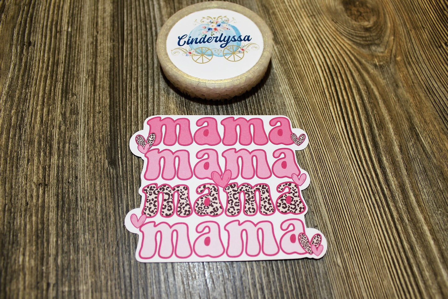 Mama with Leopard and Hearts Silicone Mold, Aroma Bead Molds, Car Fres ...