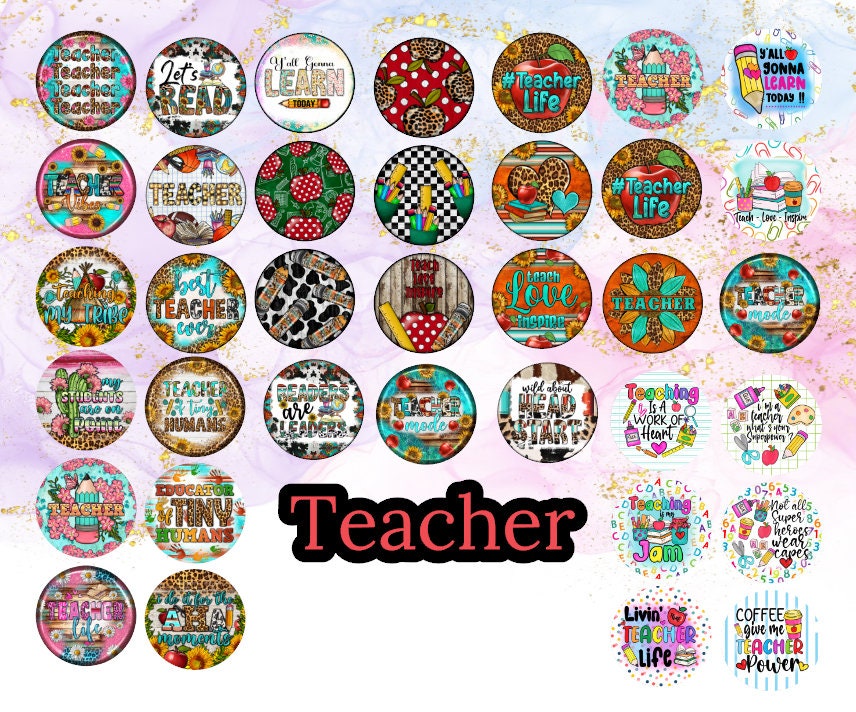 3 inch Round Teacher Cardstock Only for freshies: Silicone Mold, for Aroma Bead Molds, Car Freshener, Premium Cardstock Images