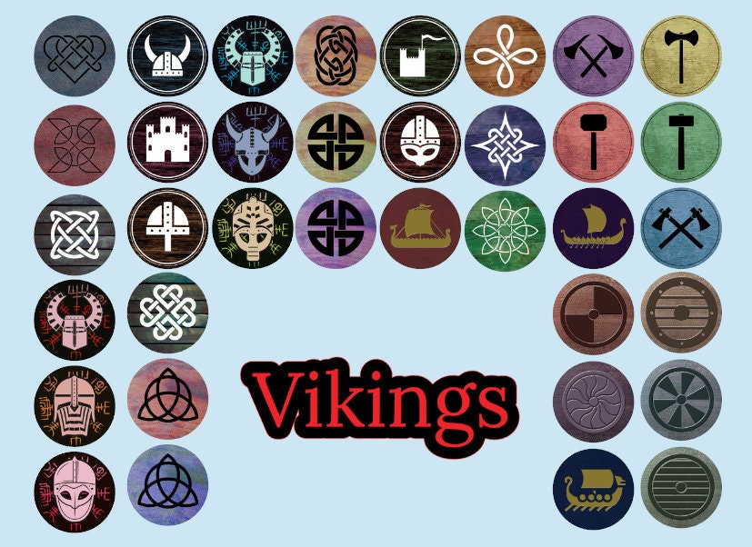 3 inch Round Vikings Cardstock Only for freshies: Silicone Mold, for Aroma Bead Molds, Car Freshener, Premium Cardstock Images