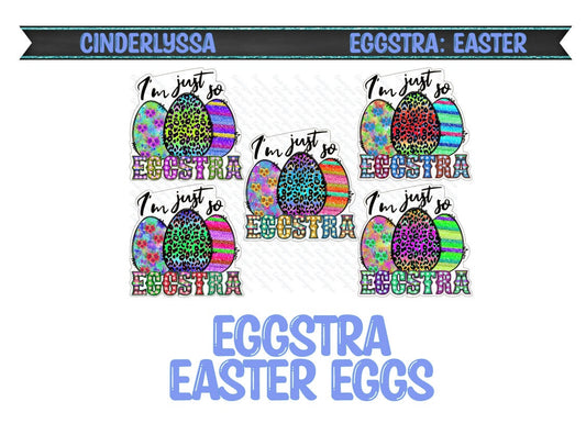 Eggstra: Easter-"I'm Just so Eggstra" Eggs, Western leopard Silicone Mold, Aroma Bead Molds, Car Freshener Mold, Premium Cardstock Images