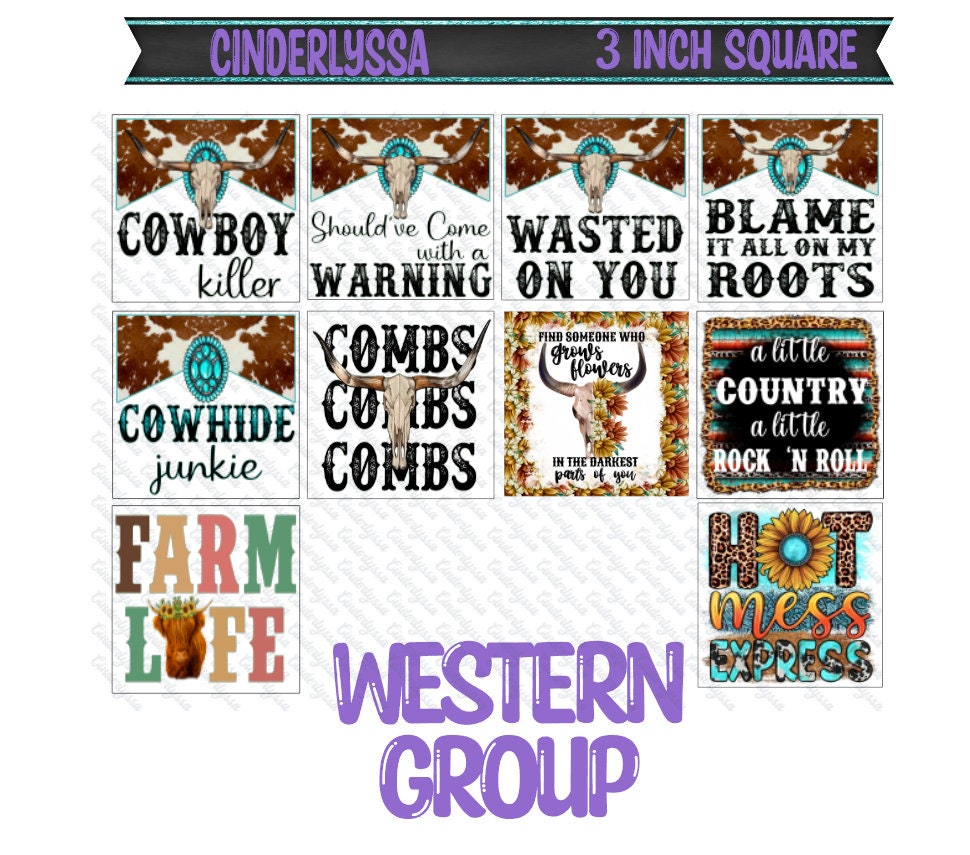 3 inch Square: Multiple Listings-Western/Nurse Theme Cardstock/Picture With Beveled Edge Silicone Mold, Aroma Bead Molds, Car Freshener Mold