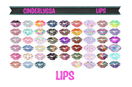 Lips: Multiple Designs Silicone Mold, Aroma Bead Molds, Car Freshener Mold, Premium Thick Cardstock