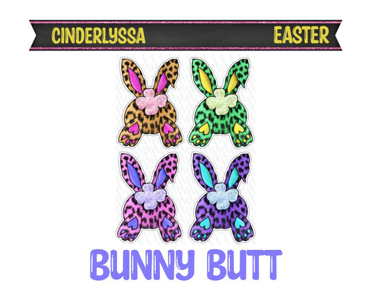 Bunny Butt: Multi Color Easter Silicone Mold, Aroma Bead Molds, Car Freshener Mold, Premium Cardstock Images