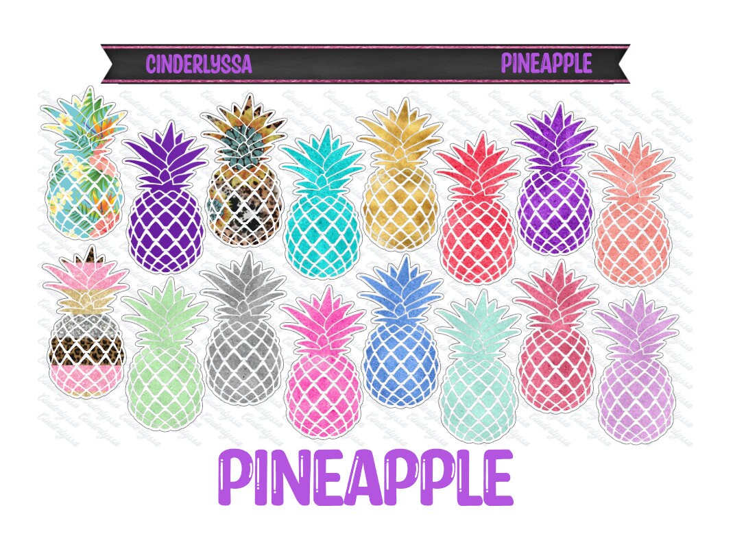 Pineapple: Multicolor Silicone Mold, Aroma Bead Molds, Car Freshener Mold, Premium Cardstock Images