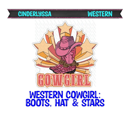 Western Cowgirl: Boots, Hat & Stars Silicone Mold, Aroma Bead Molds, Car Freshener Mold, Premium Cardstock Images