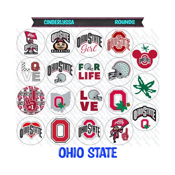 3 inch Round Ohio State - Football Cardstock Only for freshies: Silicone Mold, for Aroma Bead Molds, Car Freshener, Premium Cardstock Images