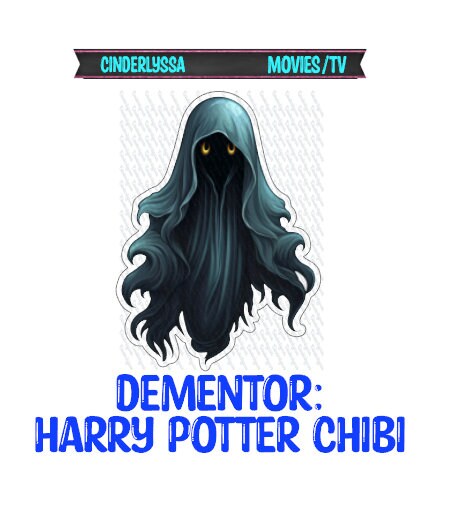 Dementor Chibi: HP - Villian, Hogwarts, Wizard Movie Inspired Silicone Mold, Aroma Bead Molds, Car Freshener Mold, Premium Cardstock Images