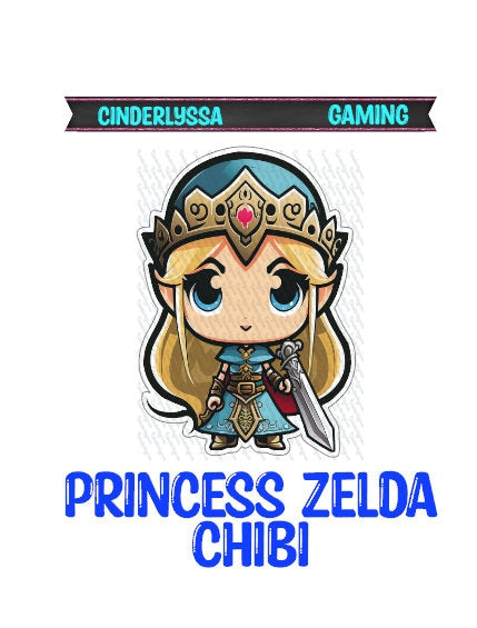 Princess Zelda Chibi: Gaming Silicone Mold, Aroma Bead Molds, Car Freshener Mold