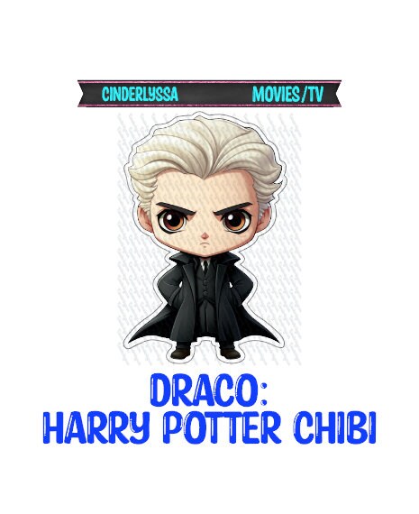 Draco Chibi: HP - Villian, Hogwarts, Wizard Movie Inspired Silicone Mold, Aroma Bead Molds, Car Freshener Mold, Premium Cardstock Images