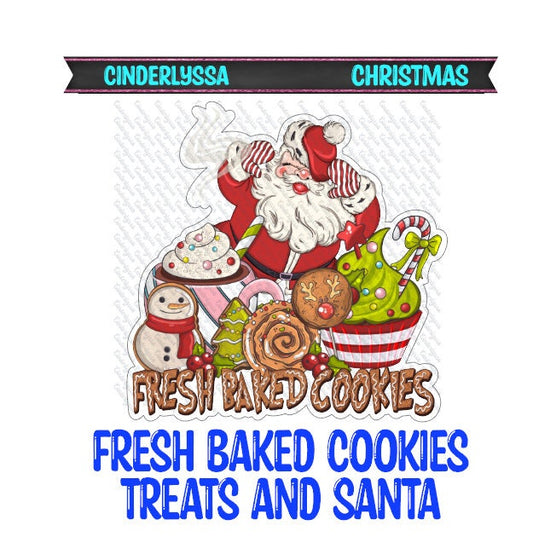 Fresh Baked Cookies Treats and Santa: Hot Cocoa, Snowman Cookie Silicone Mold, Aroma Bead Molds, Car Freshener Mold, Premium Cardstock