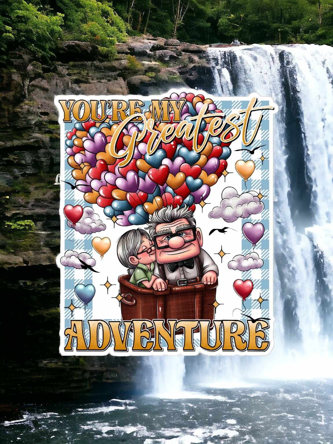 Up's Carl & Ellie: You're My Greatest Adventure Balloon Hearts Silicone Mold, Aroma Bead Molds, Car Freshener Mold, Premium Cardstock Images