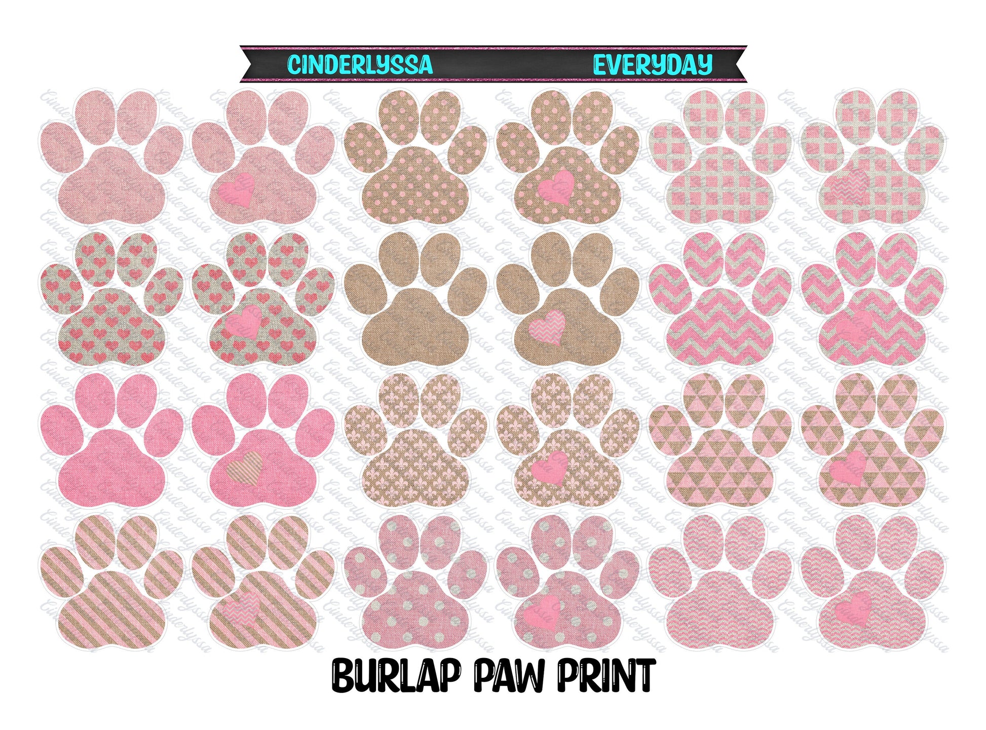 Paw Print with Multiple Images Silicone Mold, Aroma Bead Molds, Car Freshener Mold, Premium Cardstock Images