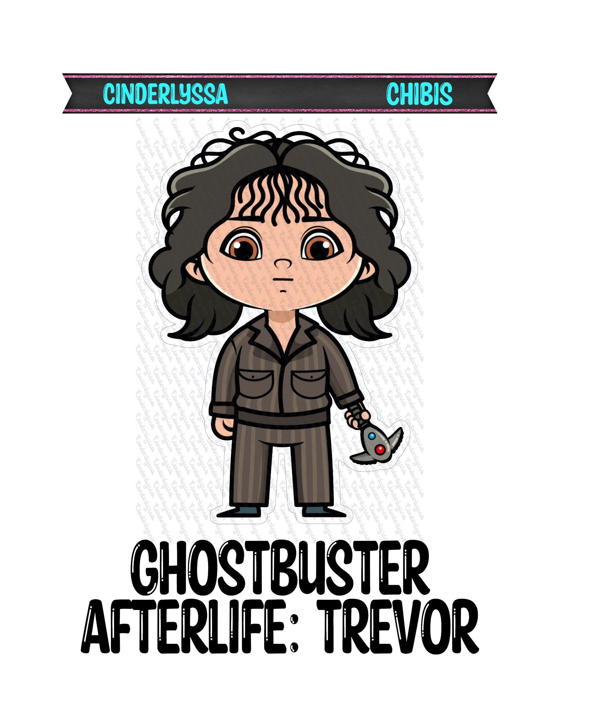 Ghostbuster Afterlife: Trevor Spengler Chibi Silicone Mold, Aroma Bead Molds, Car Freshener Mold, Premium Cardstock Images