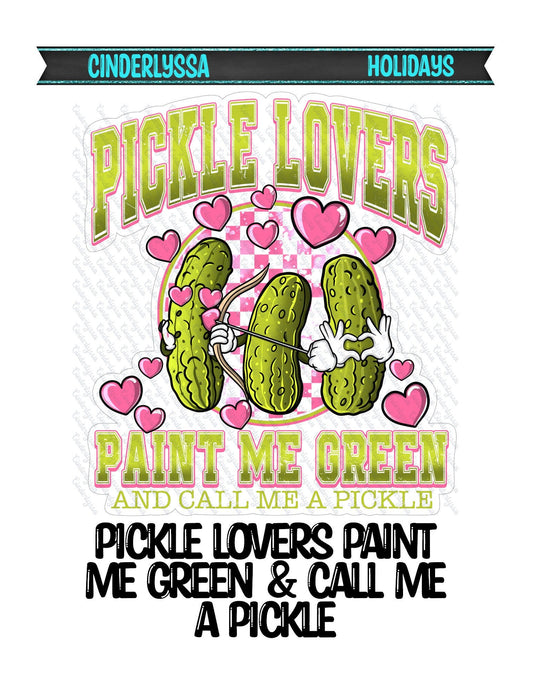 Pickle Lovers Paint Me Green & Call Me a Pickle Silicone Mold, Aroma Bead Molds, Car Freshener Mold, Premium Cardstock Images