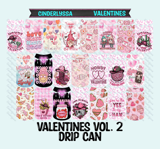 Drip Can - Valentines Day Vol. 2 Silicone Mold, Aroma Bead Molds, Car Freshener Mold, Premium Cardstock Images