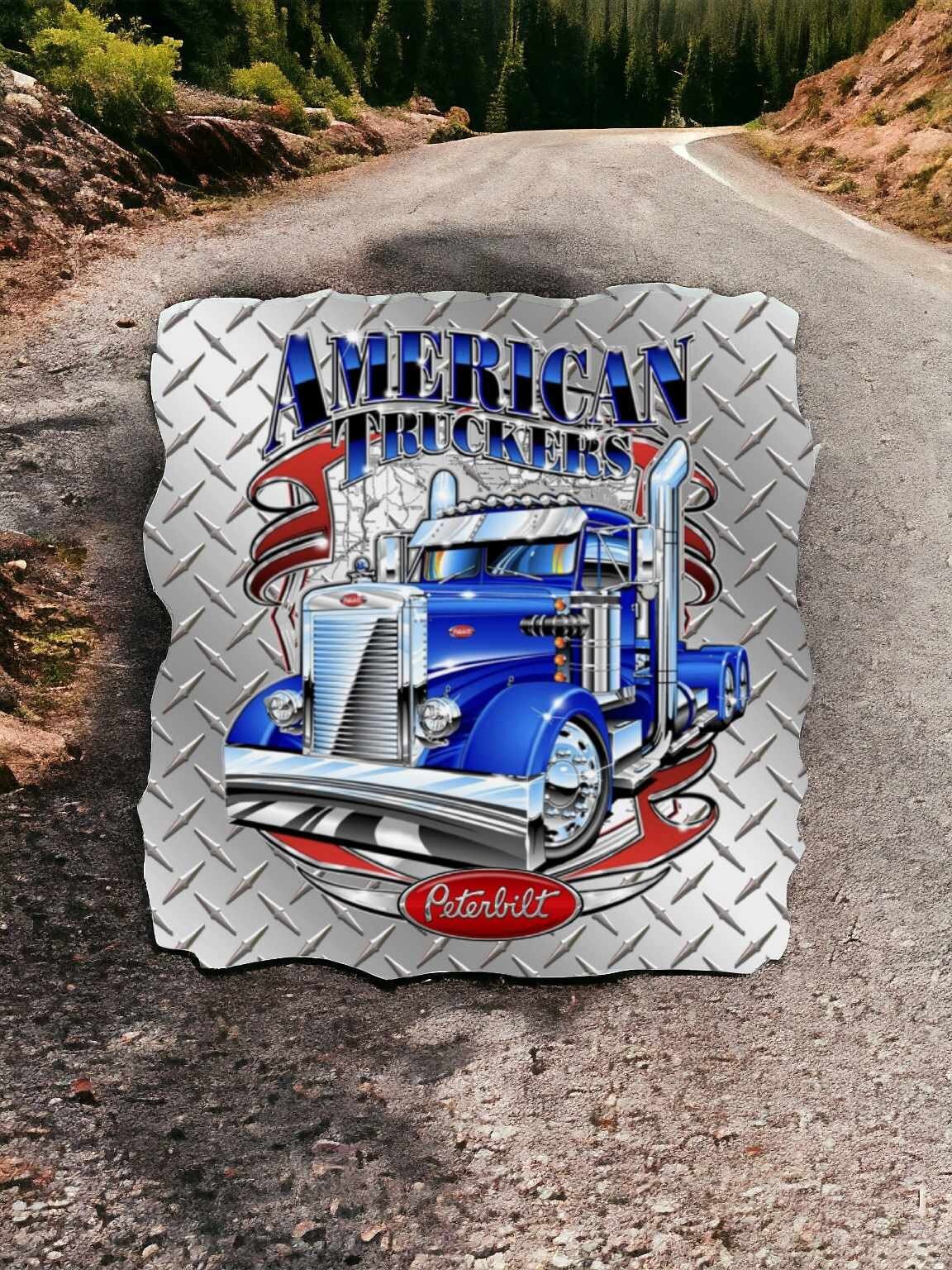 American Truckers Peterbilt Silicone Mold, Aroma Bead Molds, Car Freshener Mold, Premium Cardstock Images